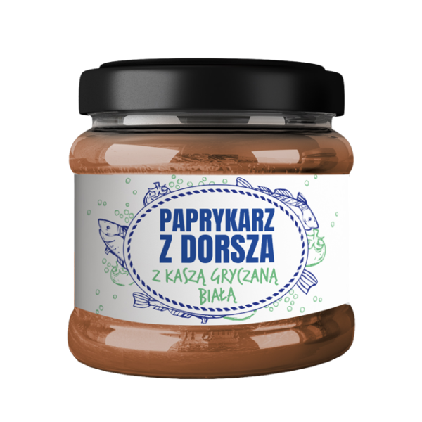 Paprykarz z dorsza z kaszą gryczaną białą