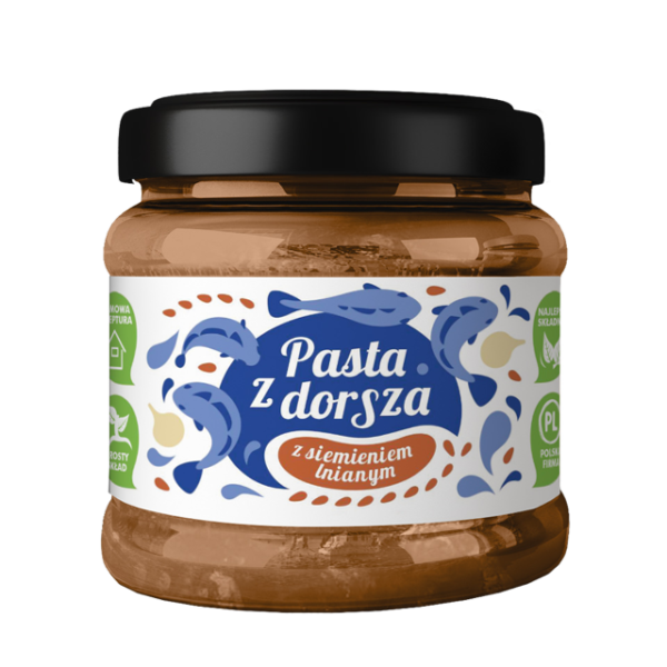 Pasta z dorsza z siemieniem lnianym
