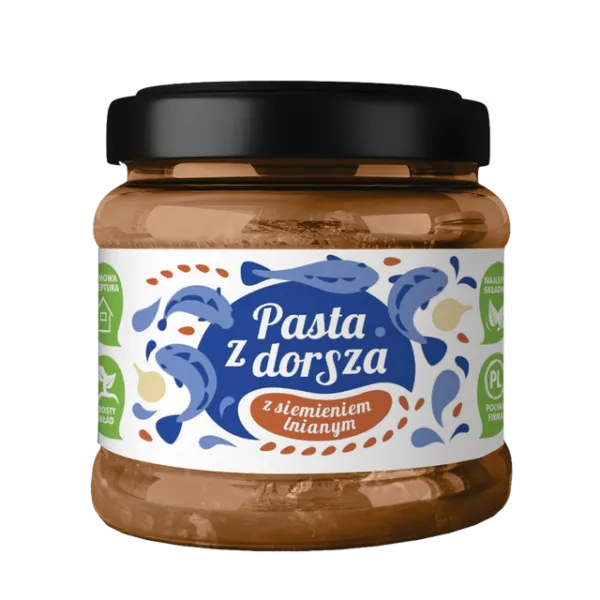Pasta z dorsza z siemieniem lnianym