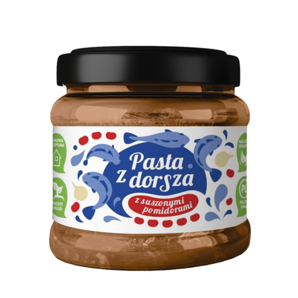 Pasta z dorsza z suszonymi pomidorami